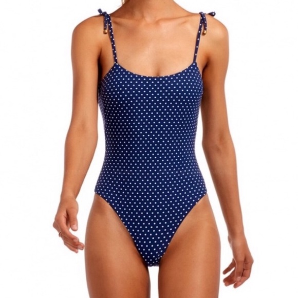 Vitamin A Other - Vitamin A Navy Blue Polka Dot One Piece swimsuit